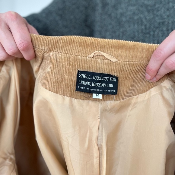 EUC Vintage Corduroy Blazer Jacket - Picture 3 of 4